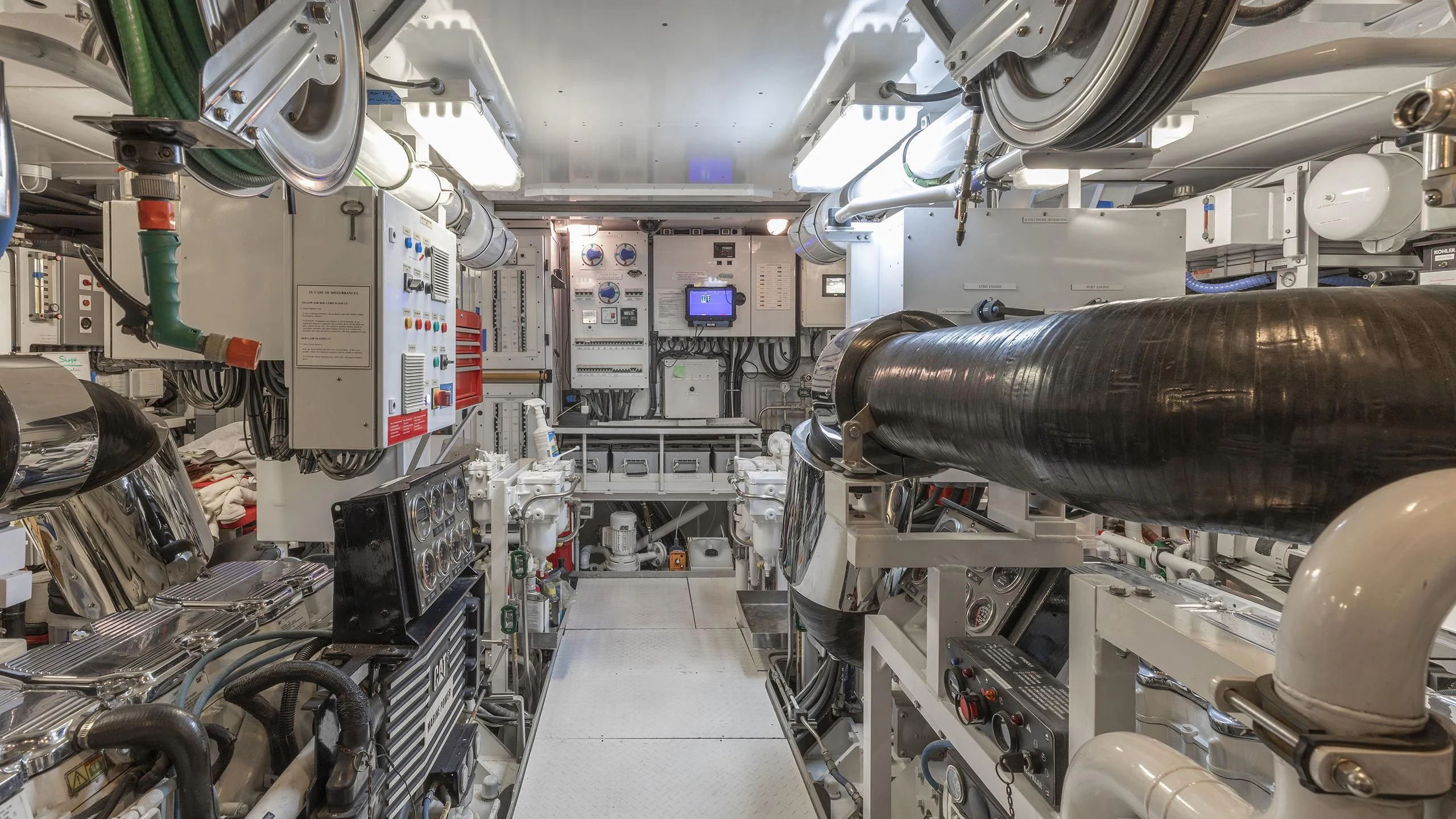 a room with machines and equipment aboard NADAN Yacht for Sale