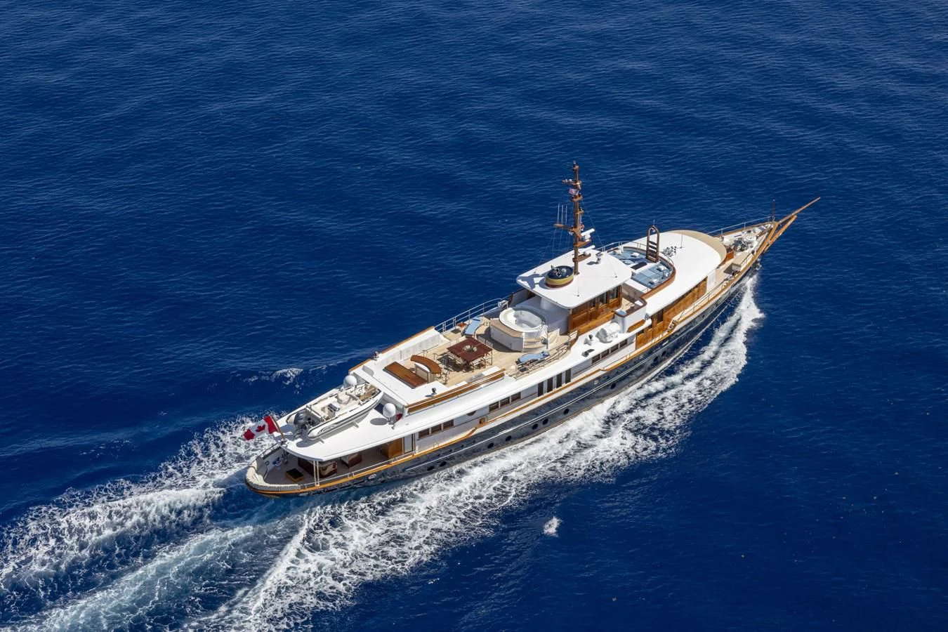 a ship in the water aboard NADAN Yacht for Sale