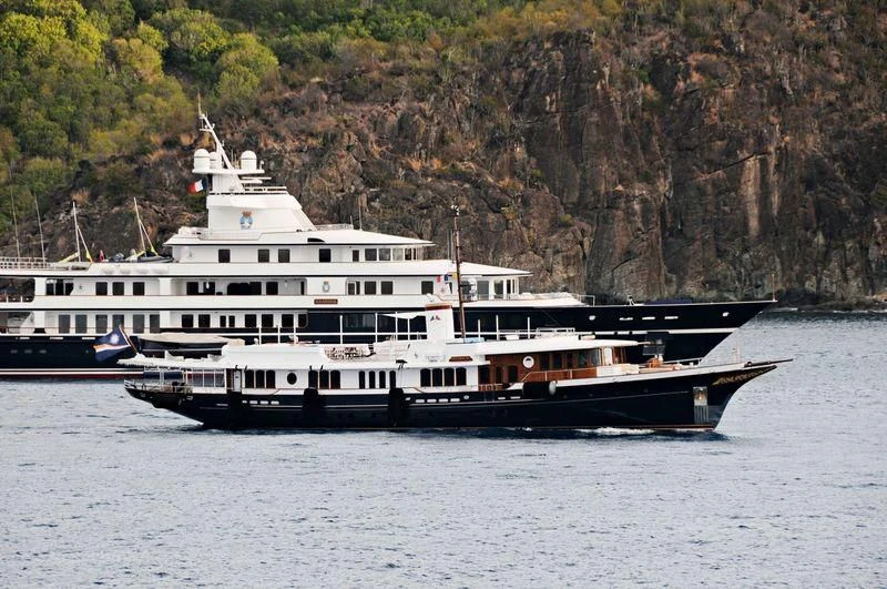 a boat on the water aboard NADAN Yacht for Sale