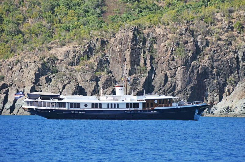 a boat on the water aboard NADAN Yacht for Sale