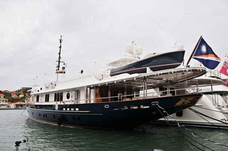 a boat on the water aboard NADAN Yacht for Sale