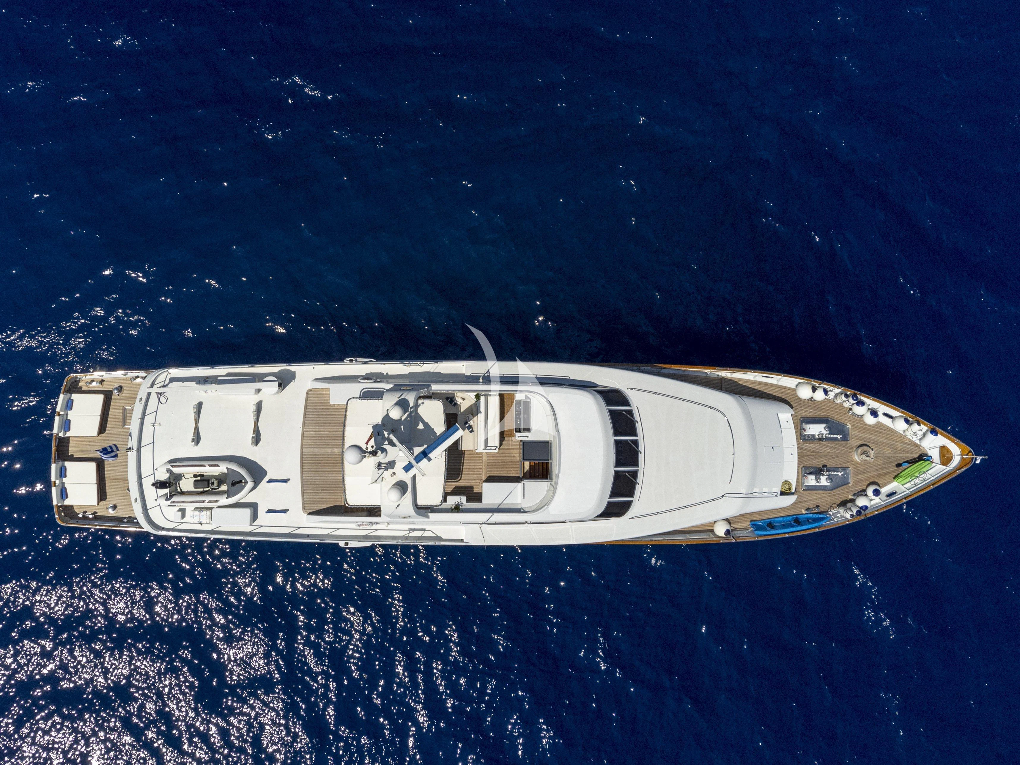 a space ship in space aboard OKTANA Yacht for Sale