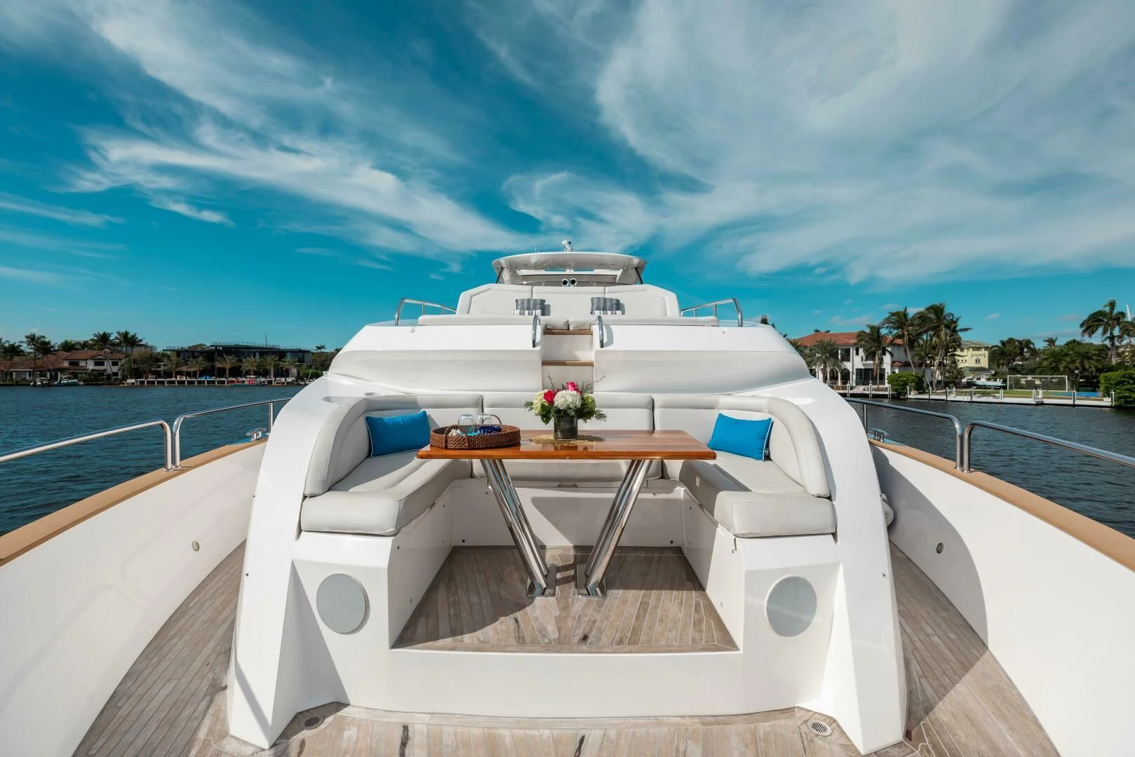 a boat on a body of water aboard MIRRACLE Yacht for Sale