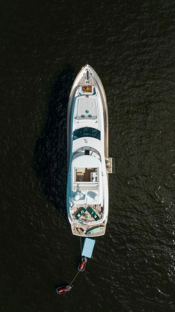 a boat on the water aboard MIRRACLE Yacht for Sale