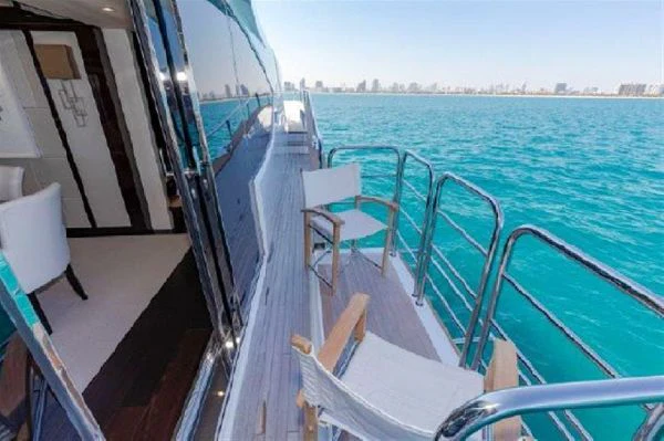 a boat on the water aboard MIRRACLE Yacht for Sale
