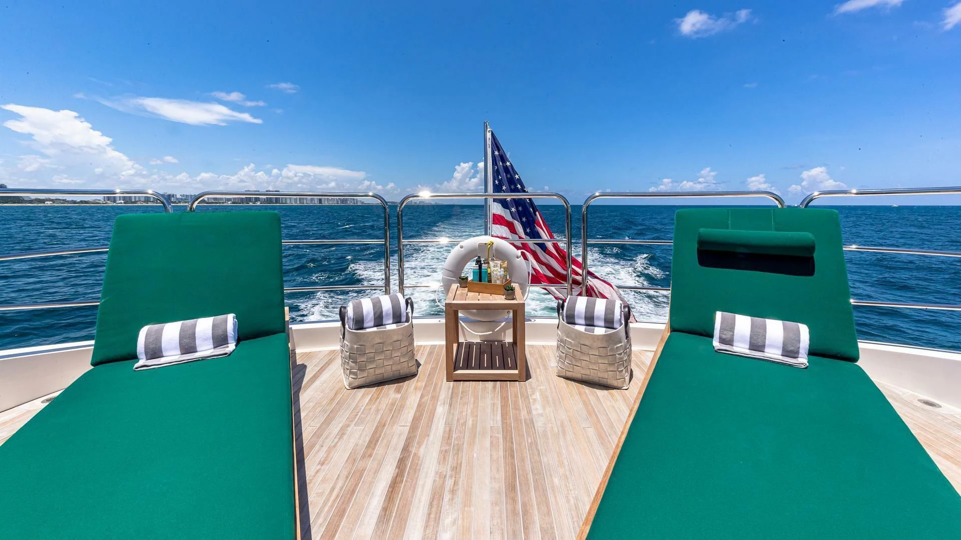 a boat on a body of water aboard MIRRACLE Yacht for Sale