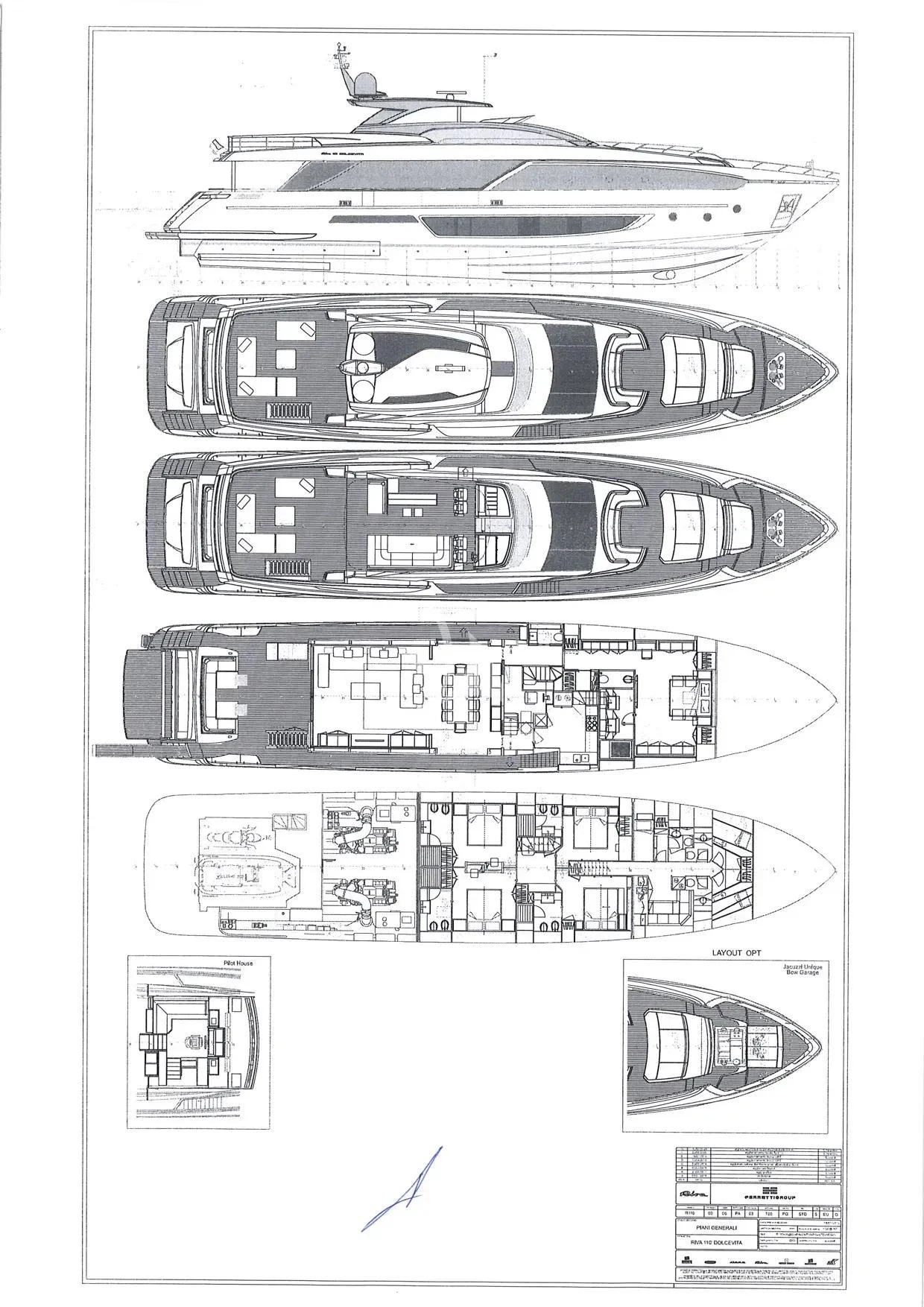 diagram aboard DON'T WORRY Yacht for Sale