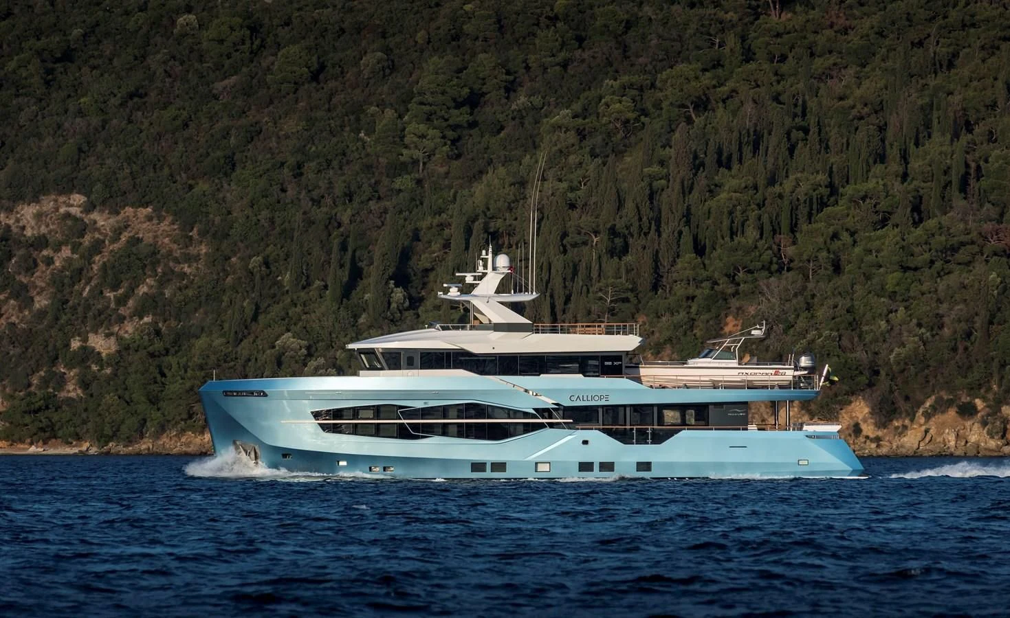 a boat on the water aboard PERSISTENCE Yacht for Sale