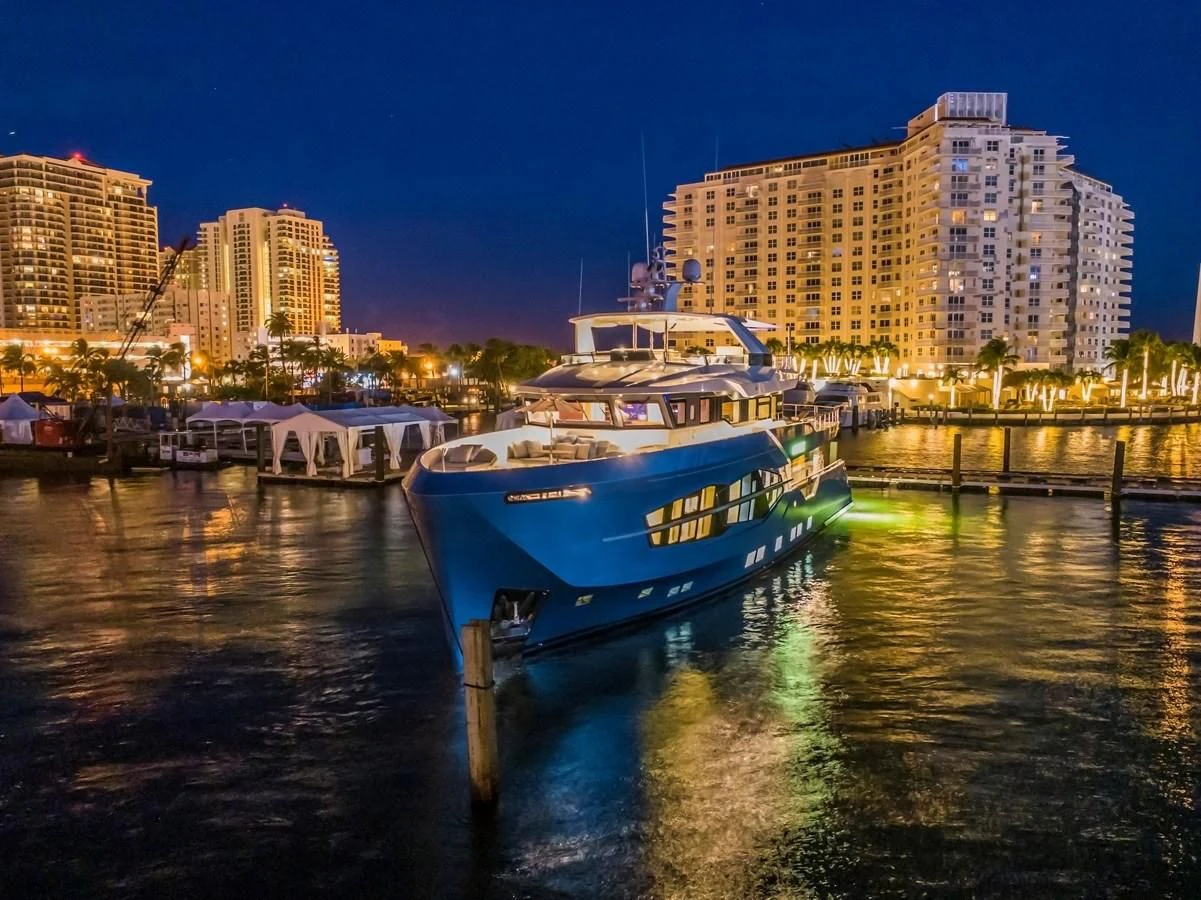 a boat on a river aboard PERSISTENCE Yacht for Sale