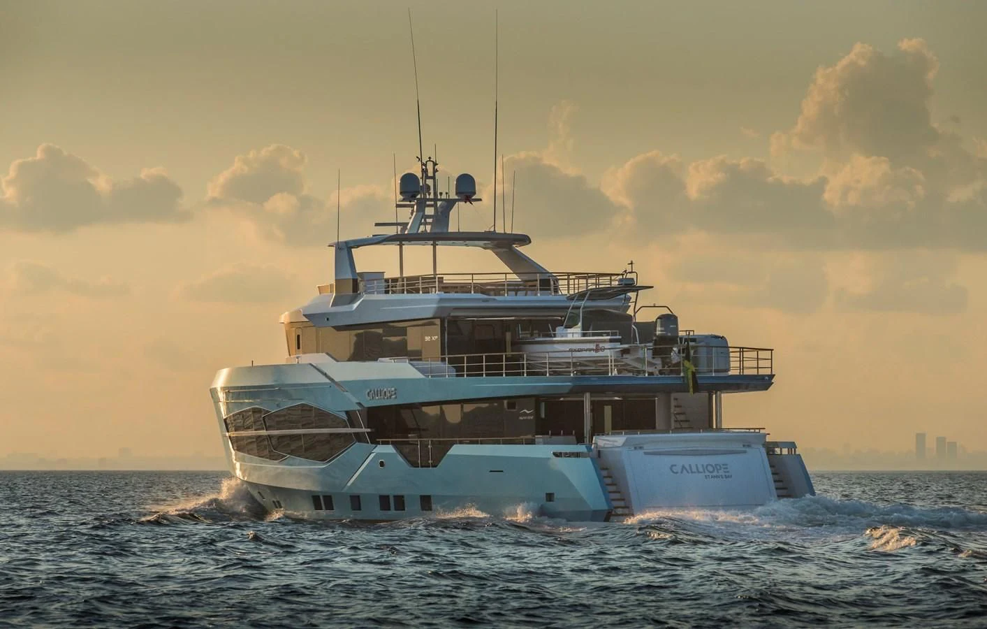 a large ship in the water aboard PERSISTENCE Yacht for Sale