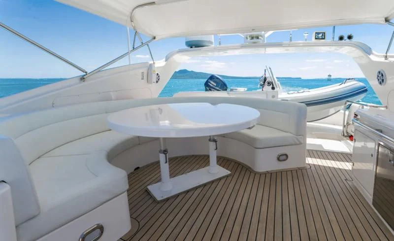 a boat with a sink aboard TIFFANY Yacht for Sale