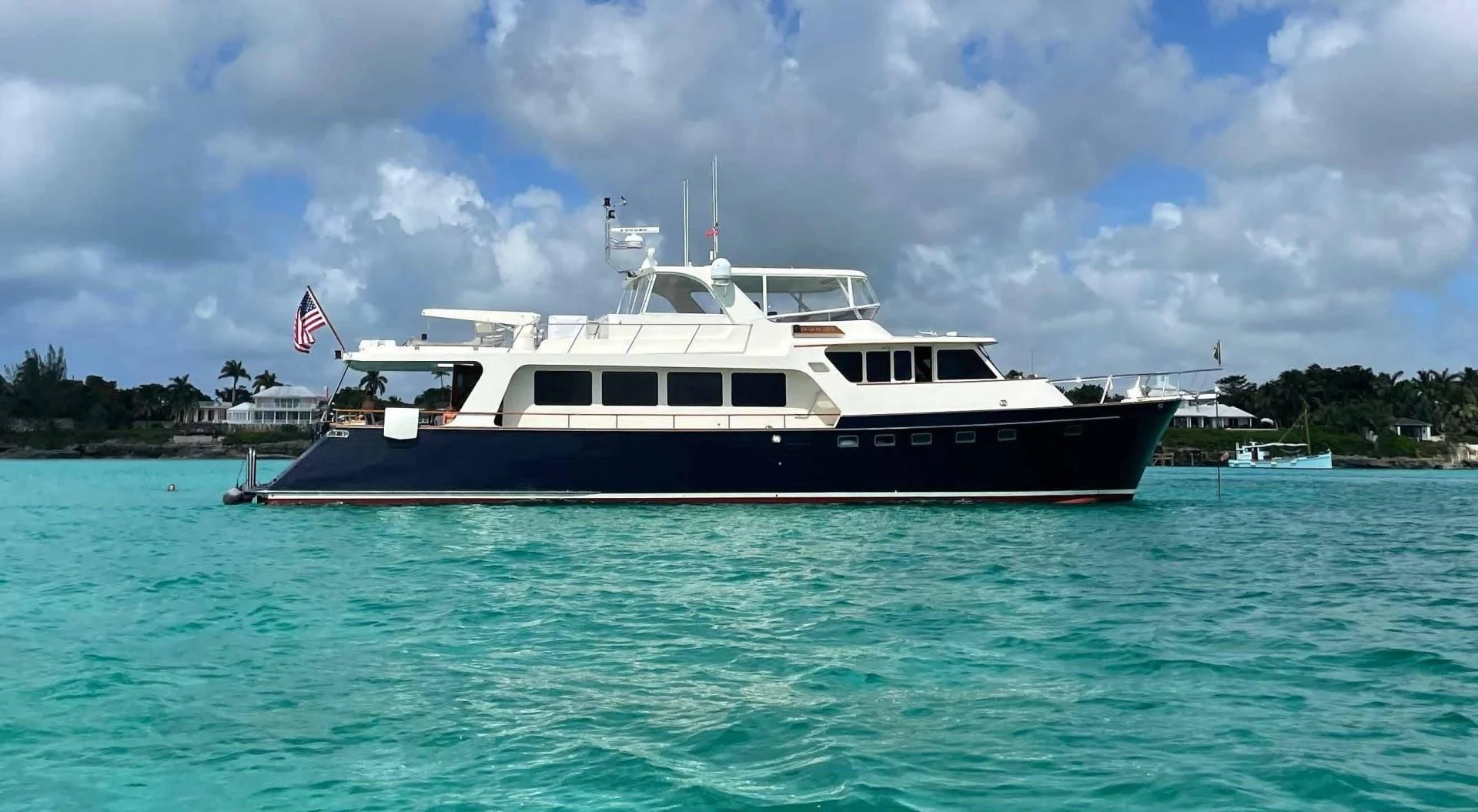 a boat in the water aboard BELLA Yacht for Sale
