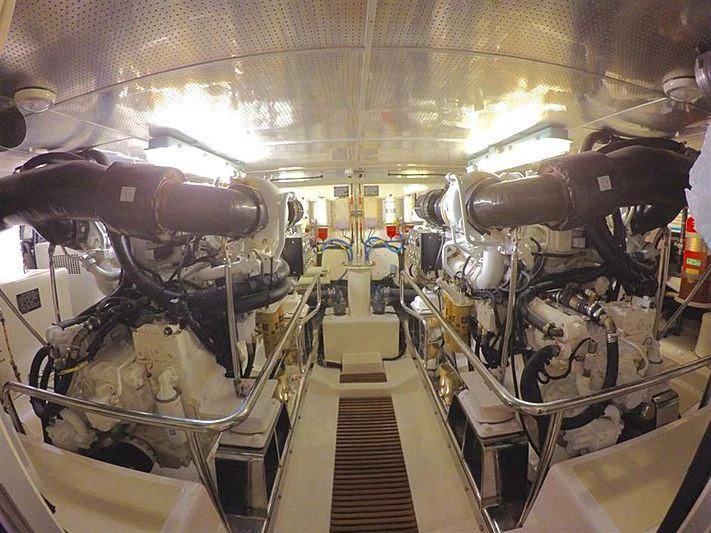 a machine inside a room aboard BELLA Yacht for Sale