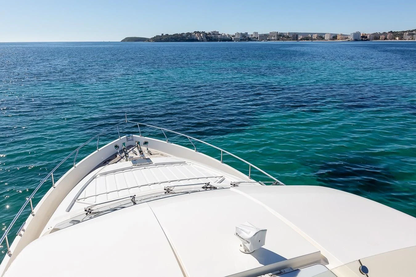 a boat in the water aboard BIJOU Yacht for Sale