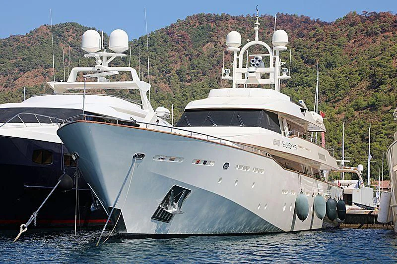 a boat in the water aboard SUREYYA Yacht for Sale