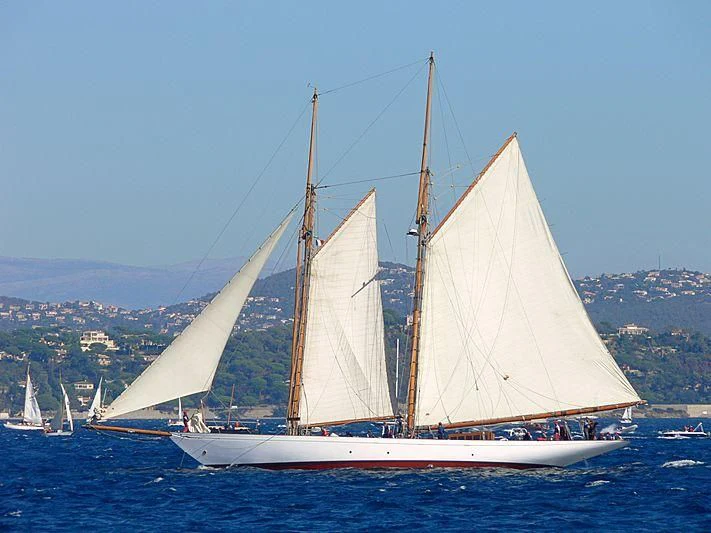a sailboat on the water aboard ALTAIR Yacht for Sale