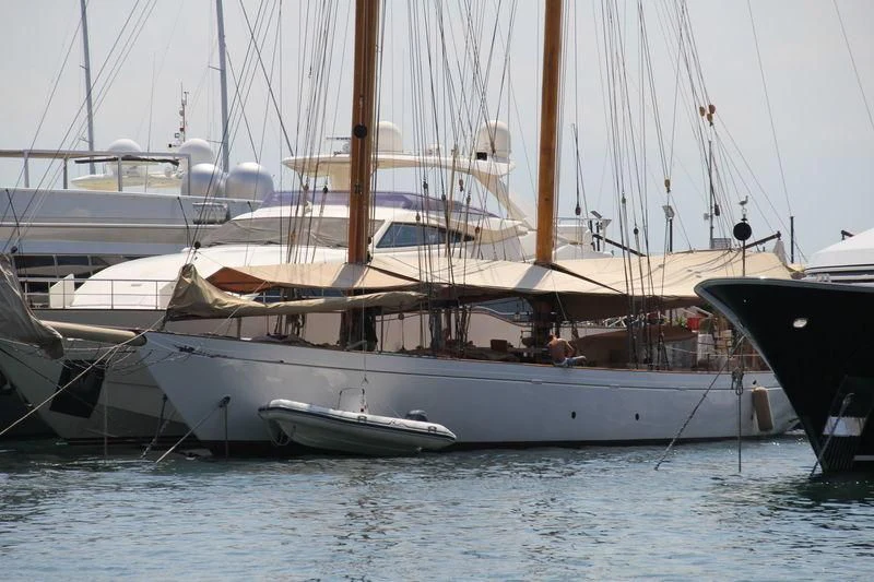 a group of boats on the water aboard ALTAIR Yacht for Sale