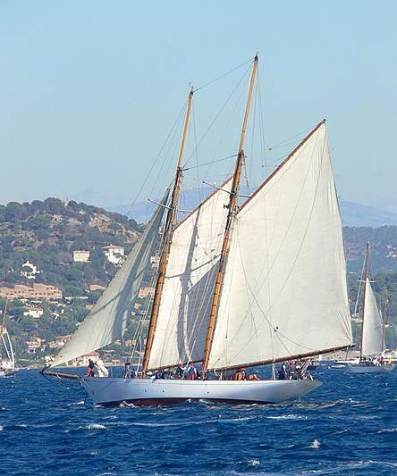 a sailboat on the water aboard ALTAIR Yacht for Sale