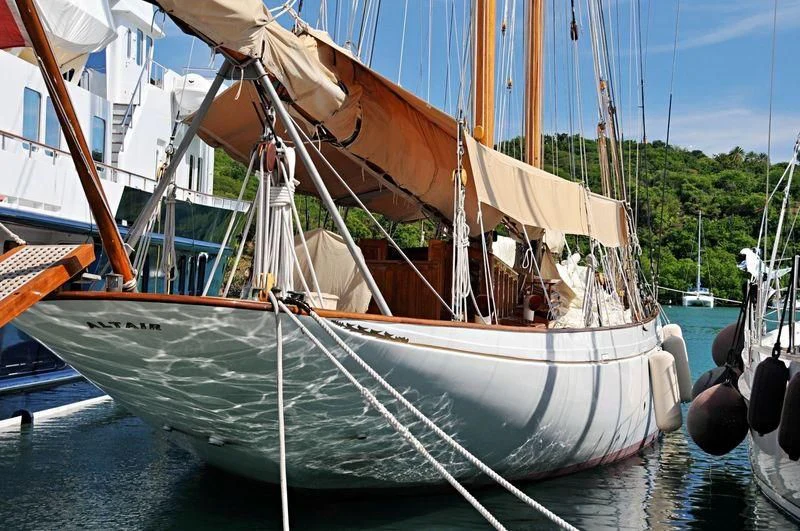a boat on the water aboard ALTAIR Yacht for Sale