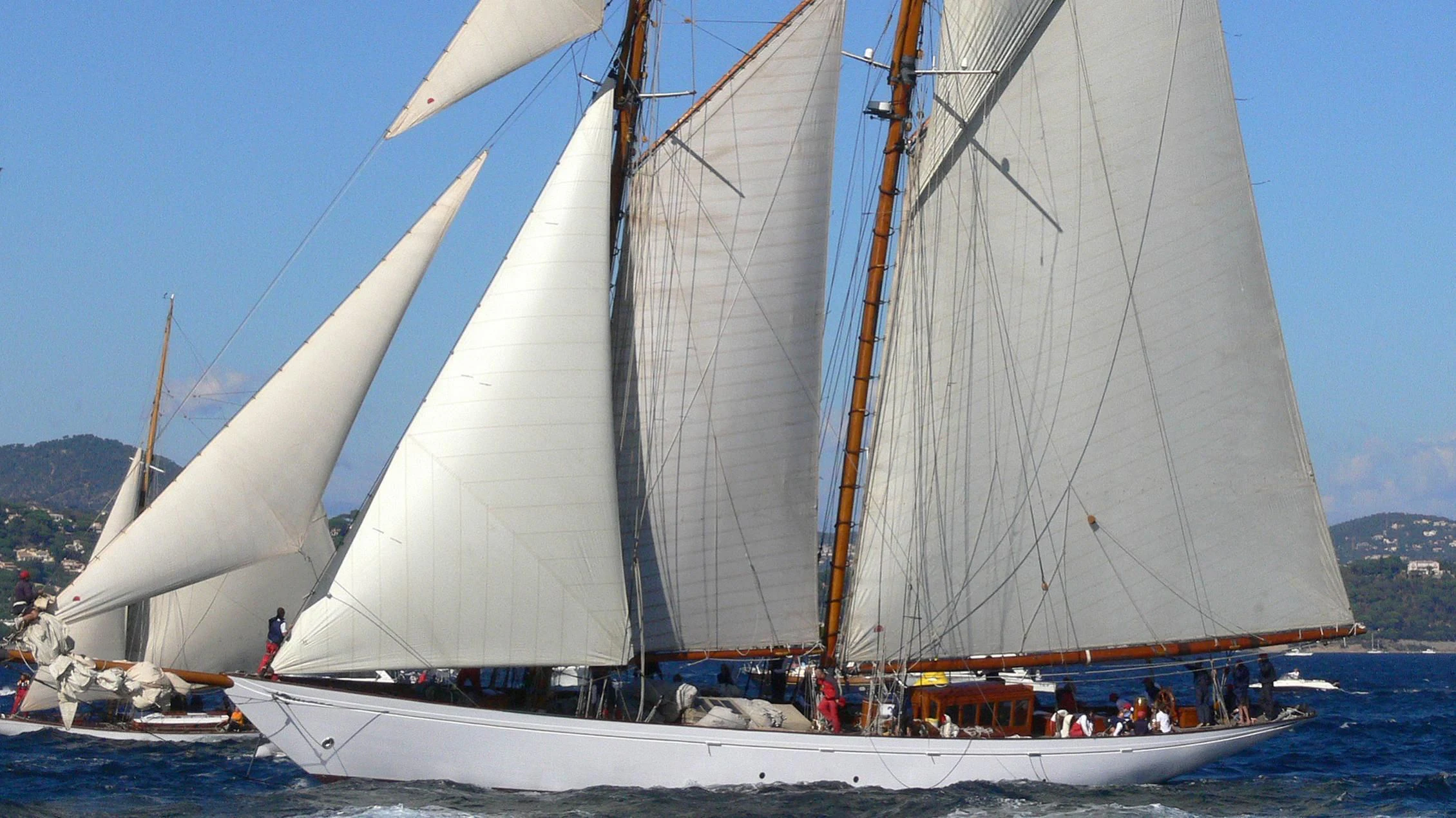 a sailboat on the water aboard ALTAIR Yacht for Sale