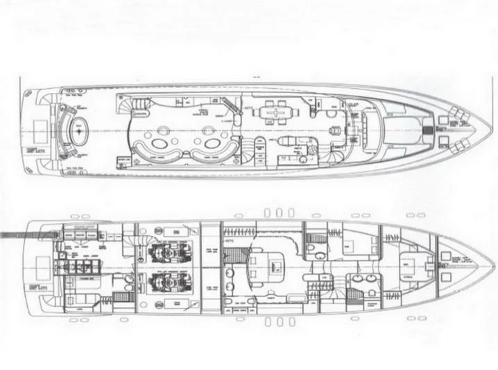 diagram, engineering drawing aboard JOYS Yacht for Sale