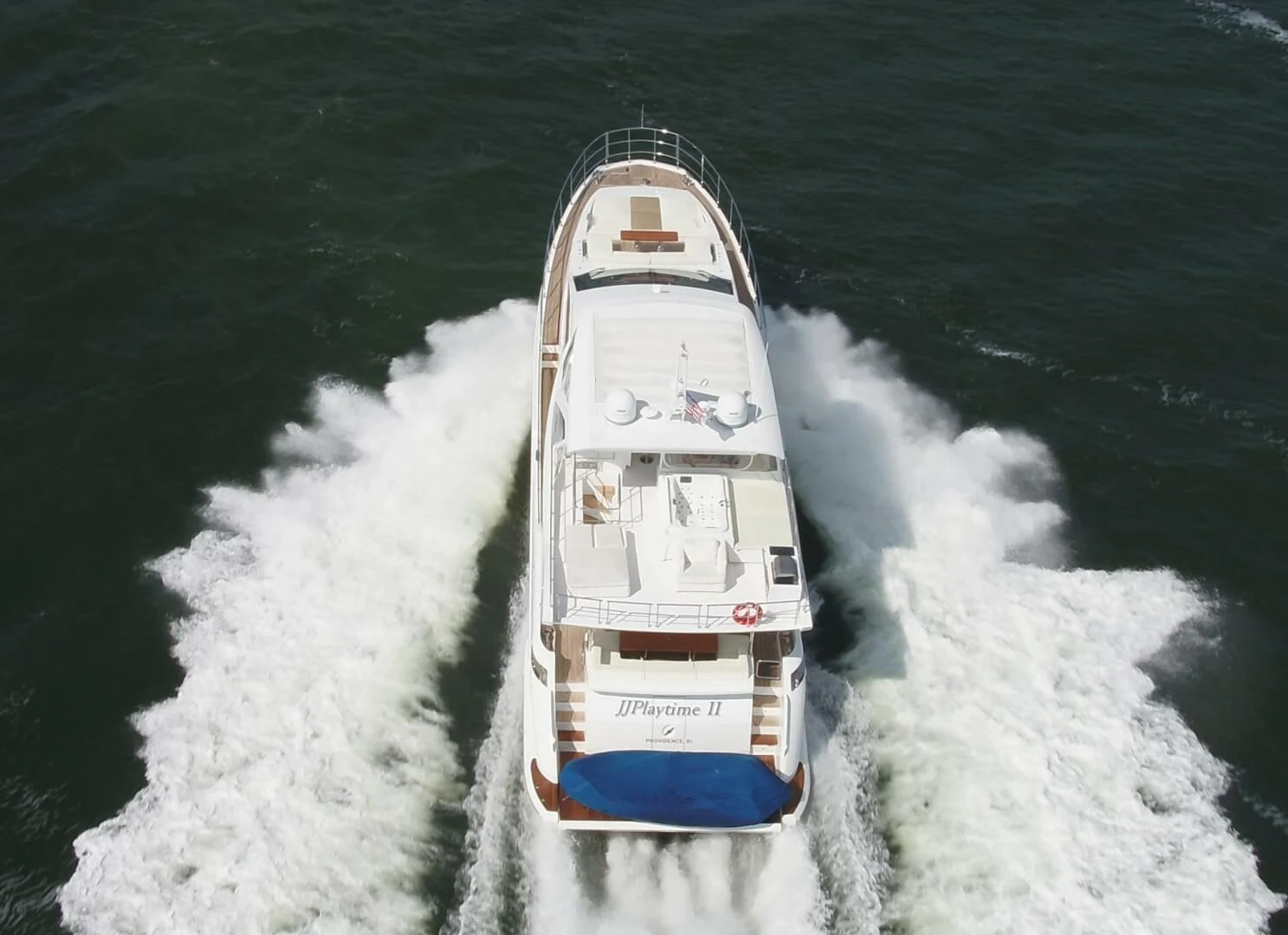 a ship in the water aboard 80 AZIMUT Yacht for Sale