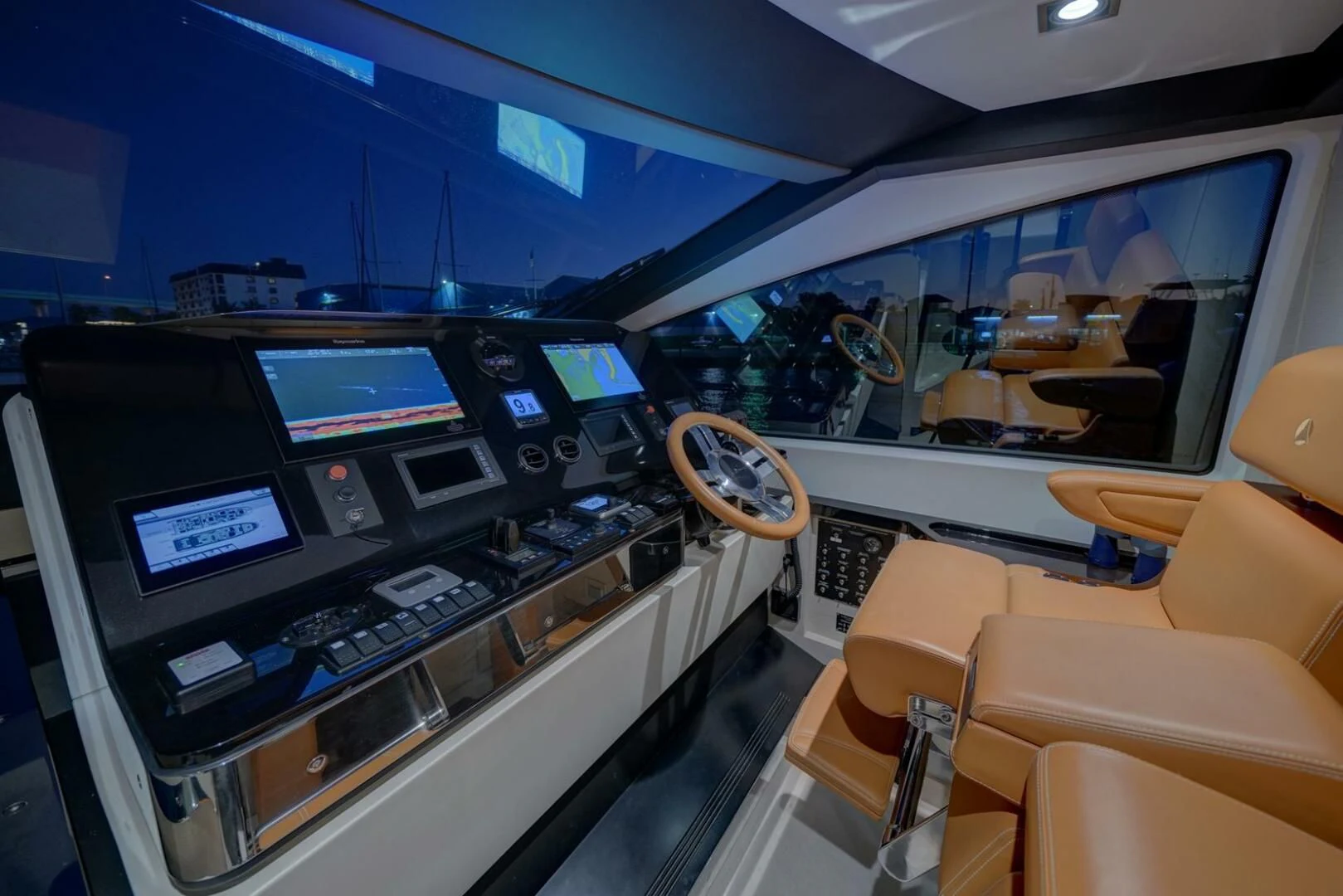 inside of a plane aboard 80 AZIMUT Yacht for Sale