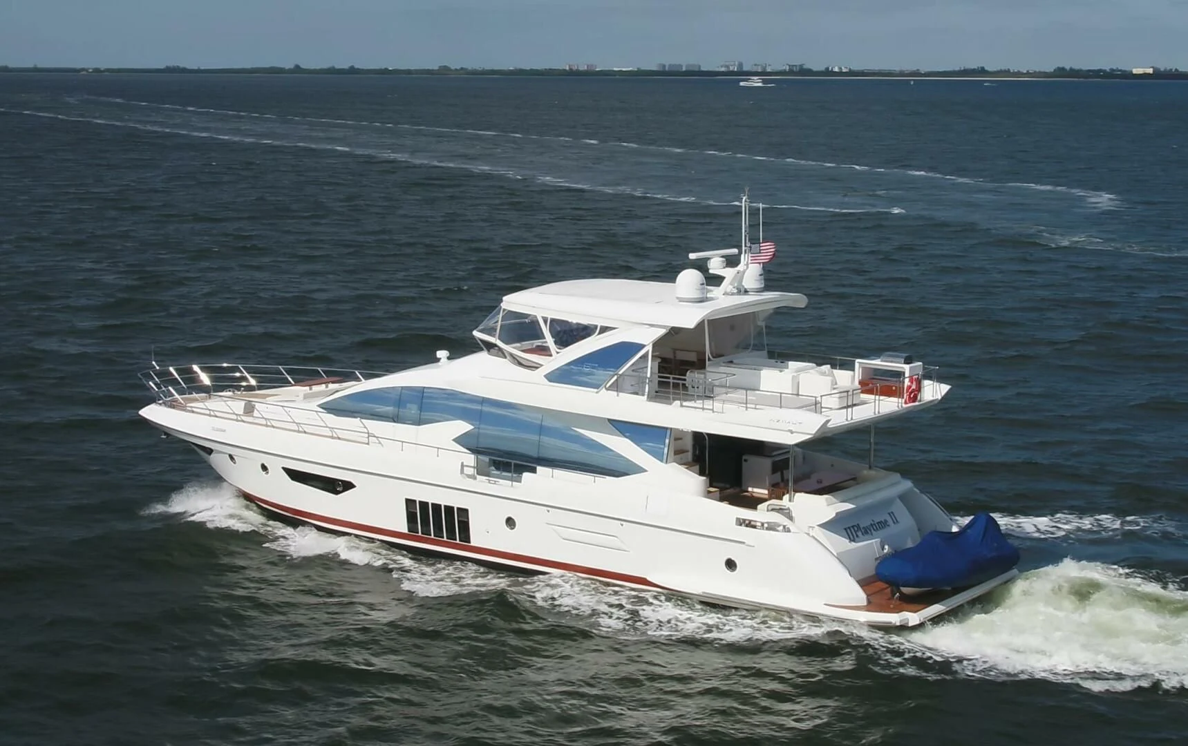 a boat in the water aboard 80 AZIMUT Yacht for Sale