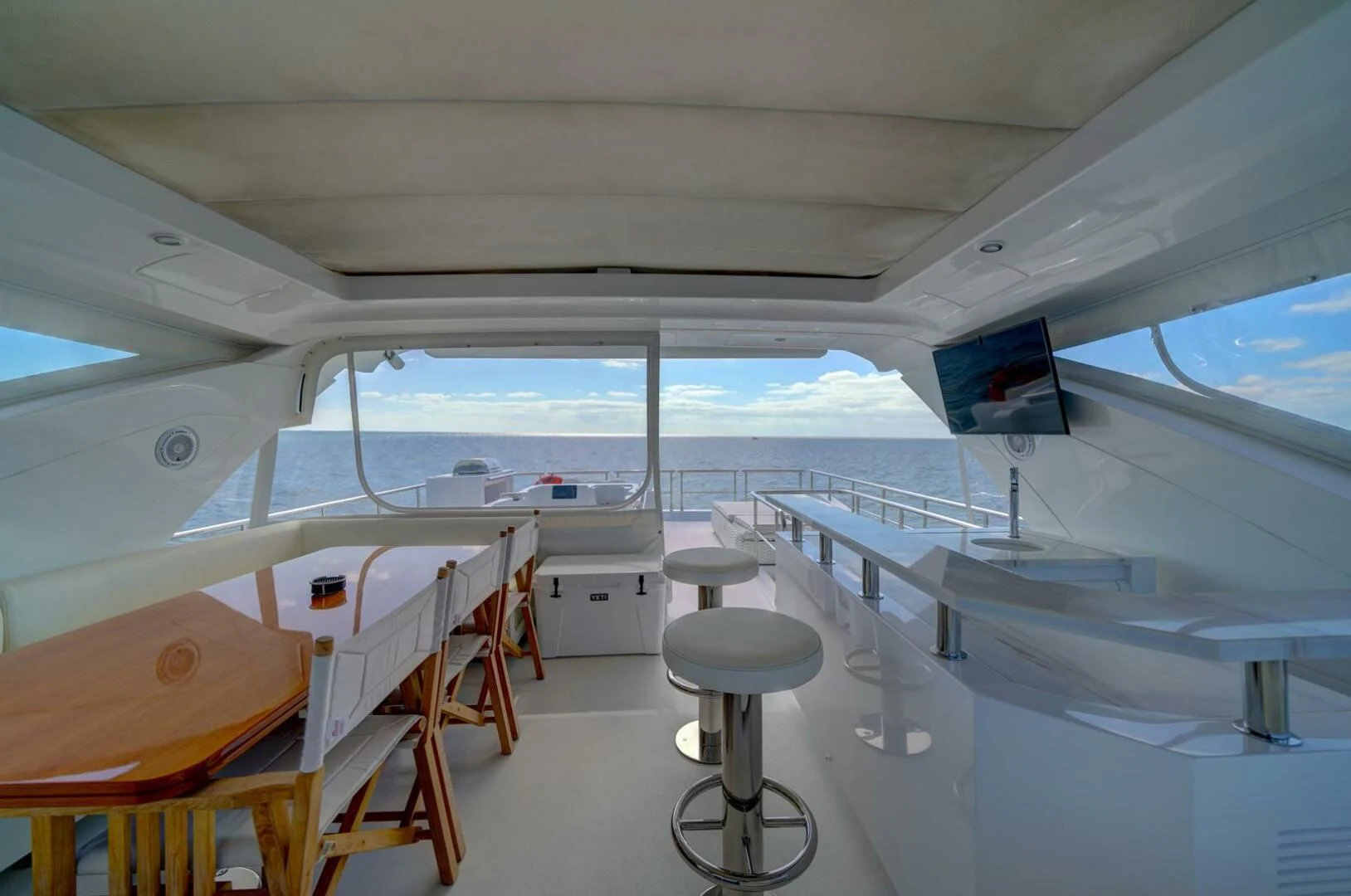 inside of a plane aboard 80 AZIMUT Yacht for Sale