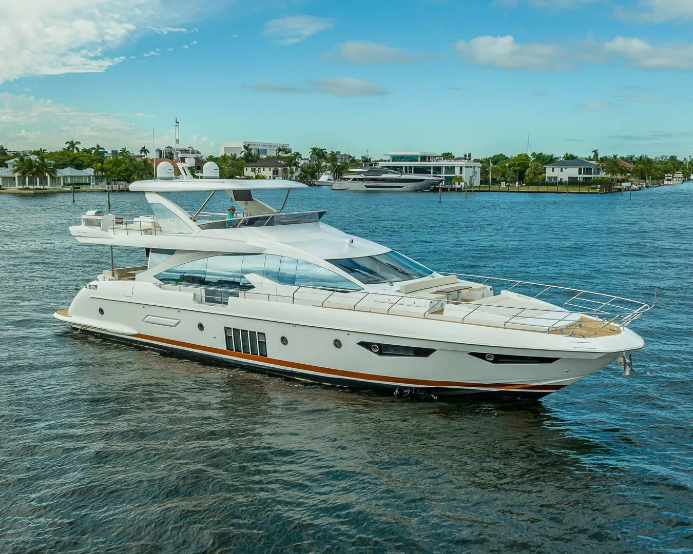 a boat on the water aboard 80 AZIMUT Yacht for Sale