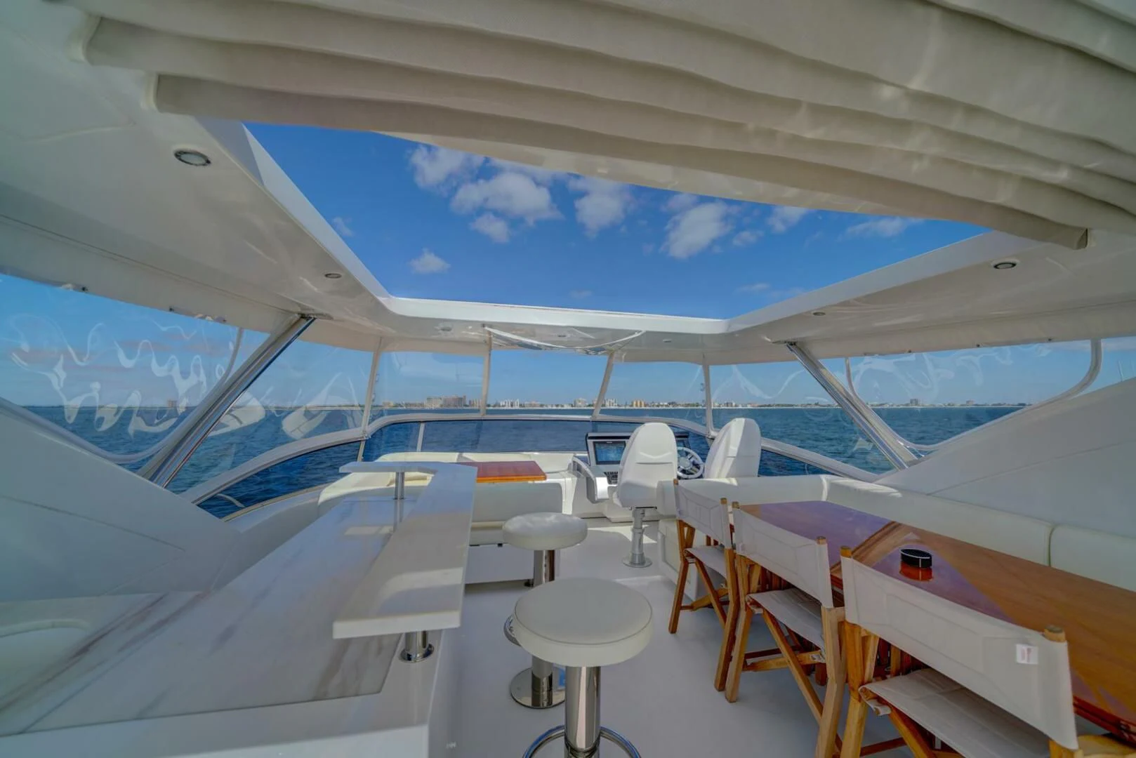 inside of a plane aboard 80 AZIMUT Yacht for Sale