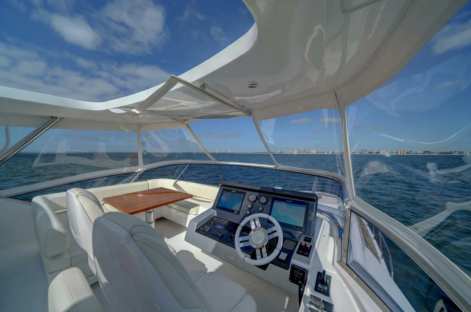 the cockpit of a plane aboard 80 AZIMUT Yacht for Sale