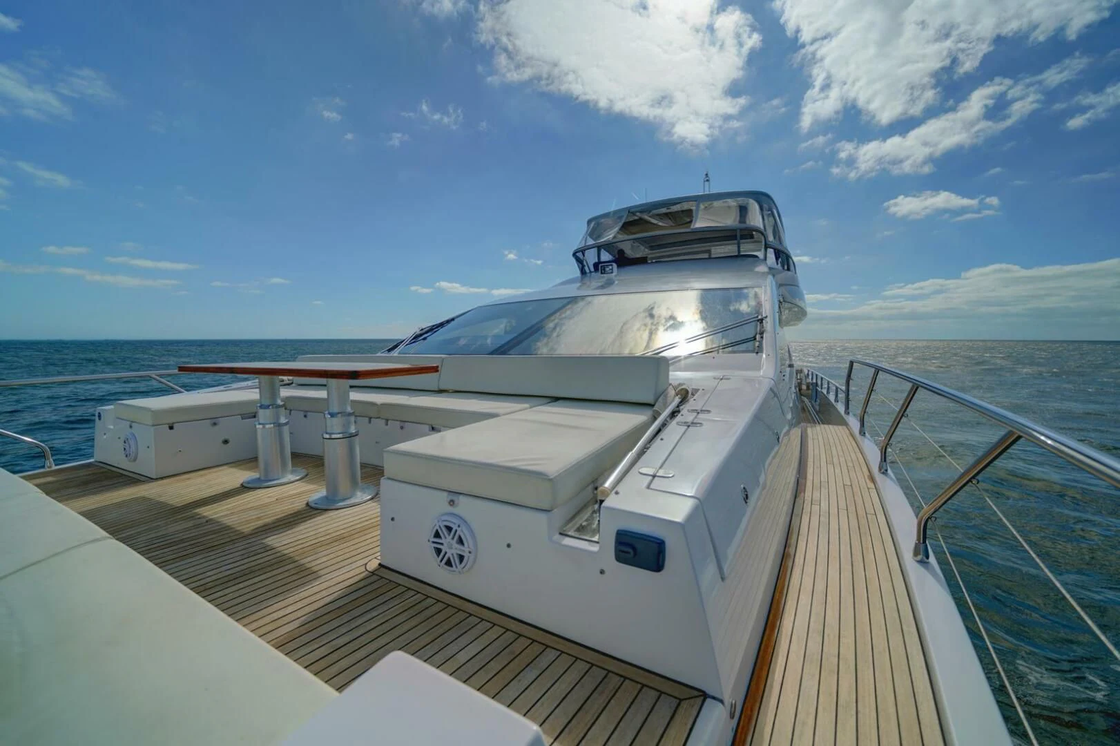 a boat on a deck aboard 80 AZIMUT Yacht for Sale