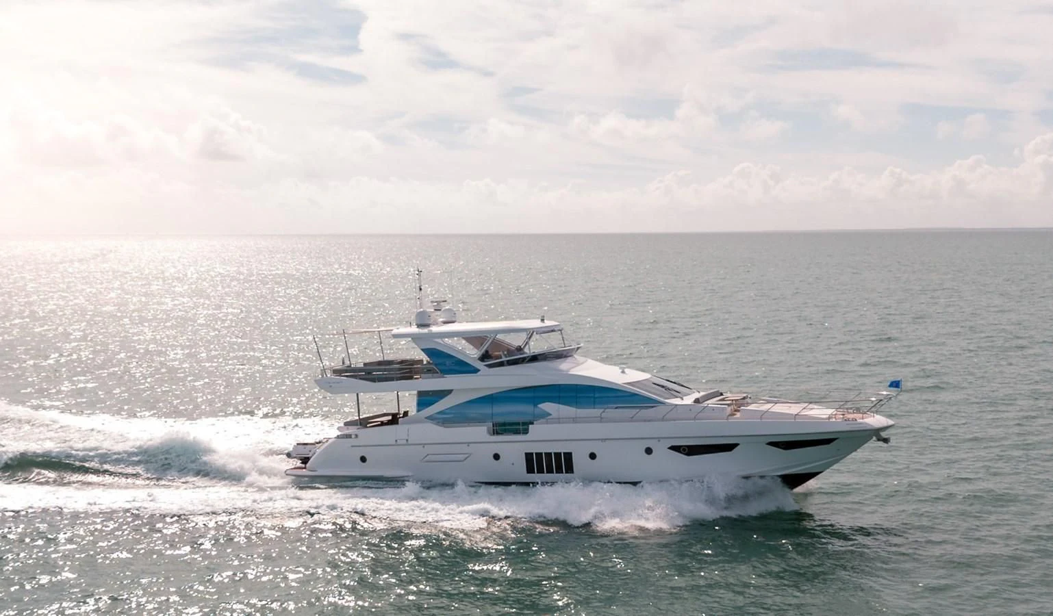 a boat in the water aboard 80 AZIMUT Yacht for Sale