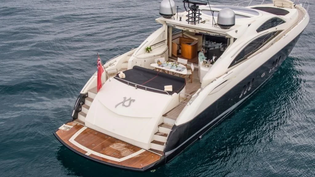 a boat on the water aboard INFINITO Yacht for Sale