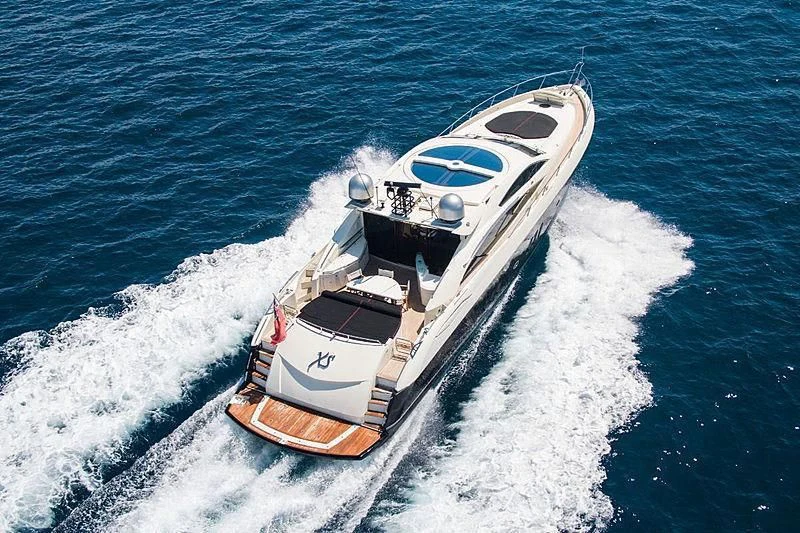 a boat on the water aboard INFINITO Yacht for Sale