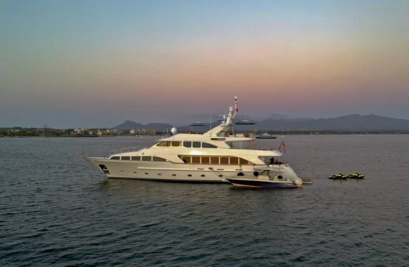 a boat in the water aboard FELICITA Yacht for Sale