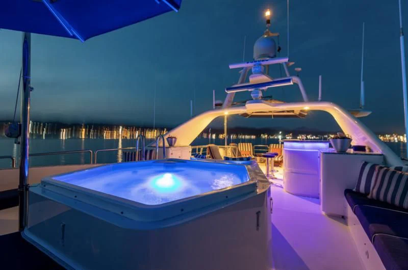 a boat on the water aboard FELICITA Yacht for Sale