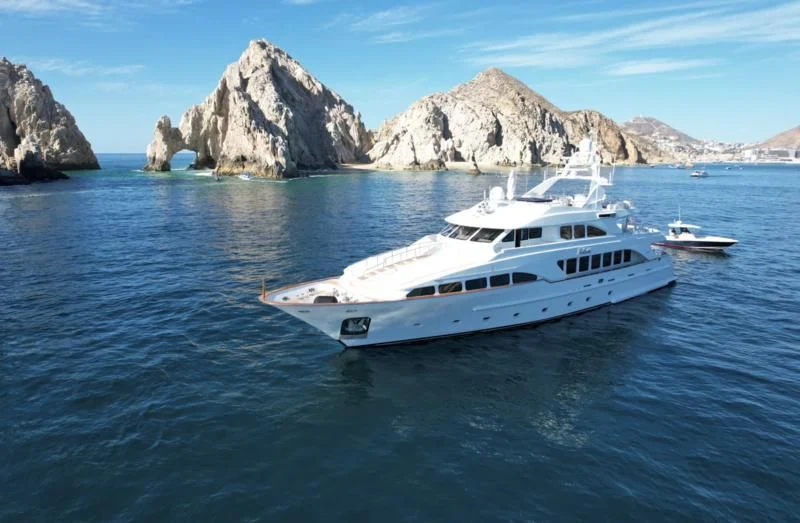 a boat in the water aboard FELICITA Yacht for Sale