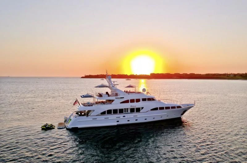 a boat on the water aboard FELICITA Yacht for Sale