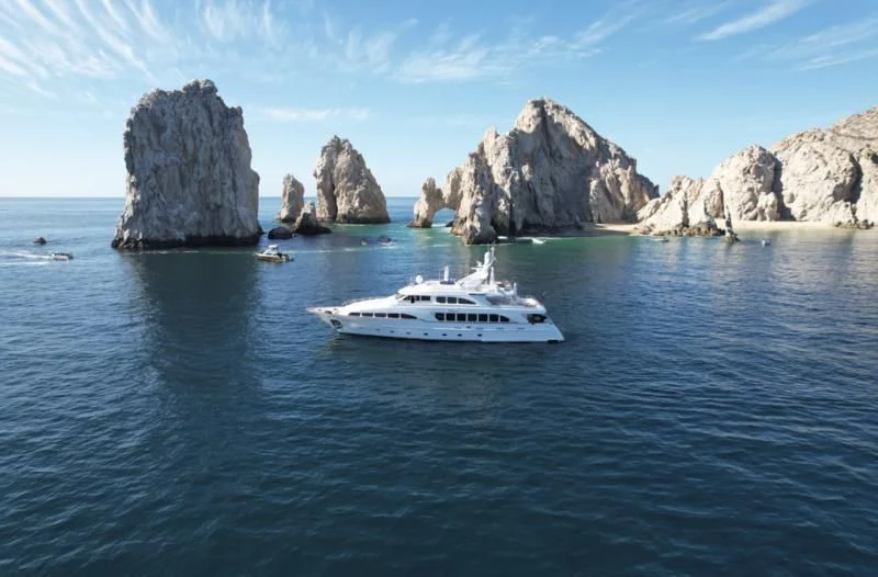 a boat in the water aboard FELICITA Yacht for Sale