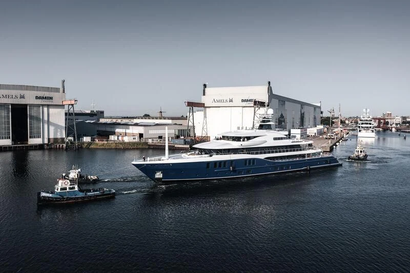 a group of boats in a harbor aboard M&EM Yacht for Sale