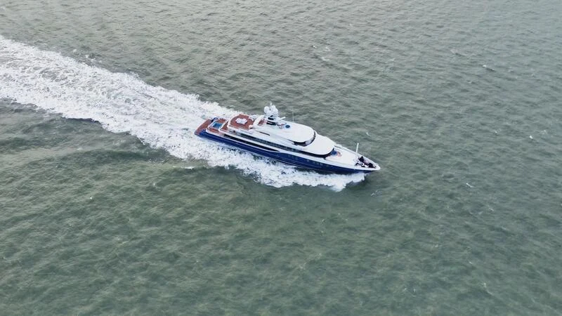 a boat in the water aboard M&EM Yacht for Sale