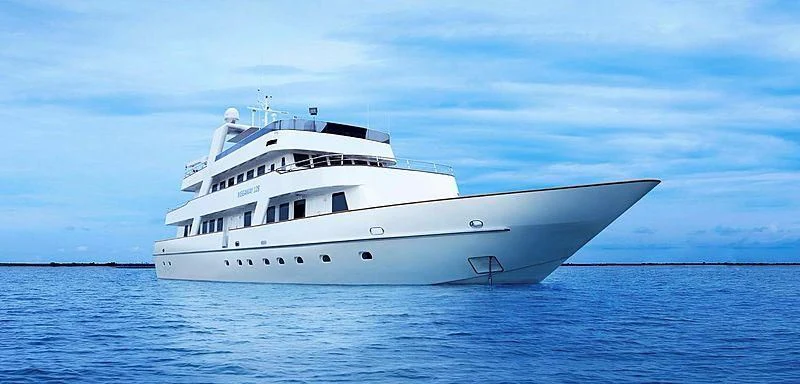 a white yacht in the water aboard STAR OF THE SEA Yacht for Sale