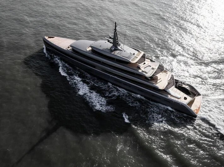a submarine in the water aboard OBSIDIAN Yacht for Sale