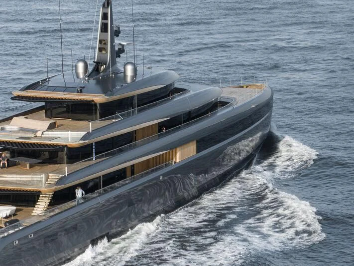 a submarine in the water aboard OBSIDIAN Yacht for Sale