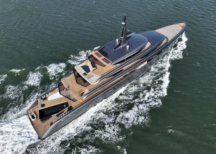 a submarine in the water aboard OBSIDIAN Yacht for Sale