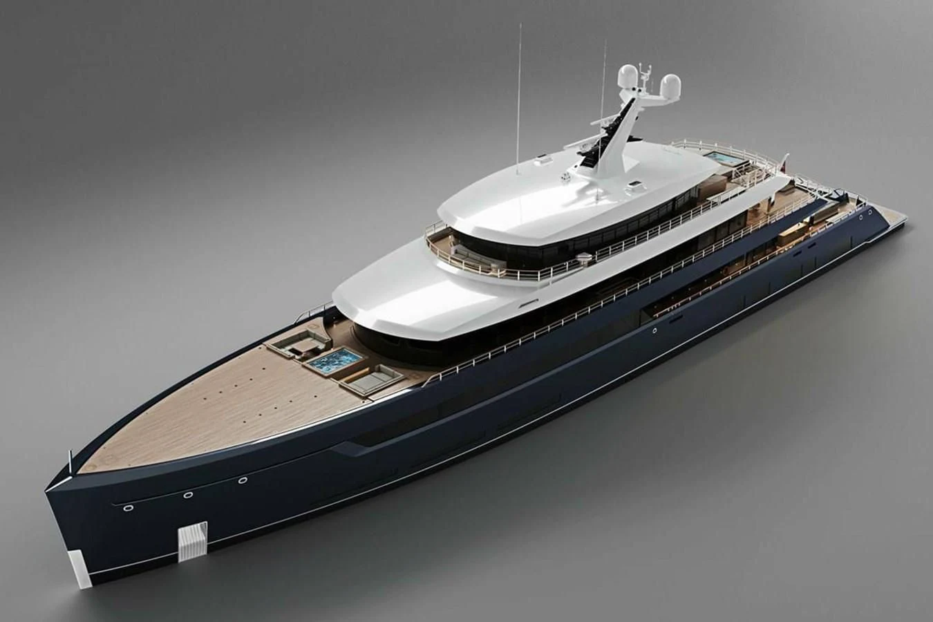 a white machine on a grey surface aboard LES CINQ Yacht for Sale