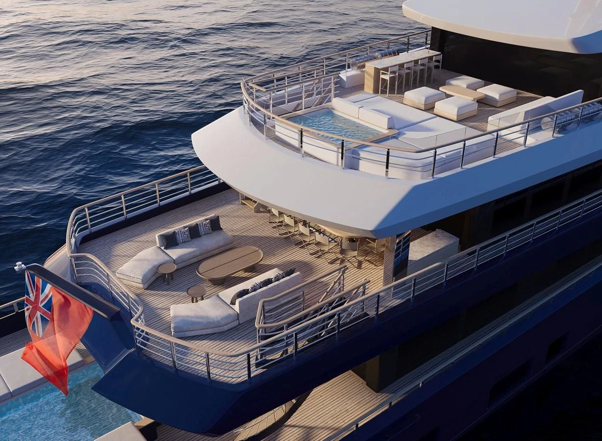a boat on the water aboard LES CINQ Yacht for Sale