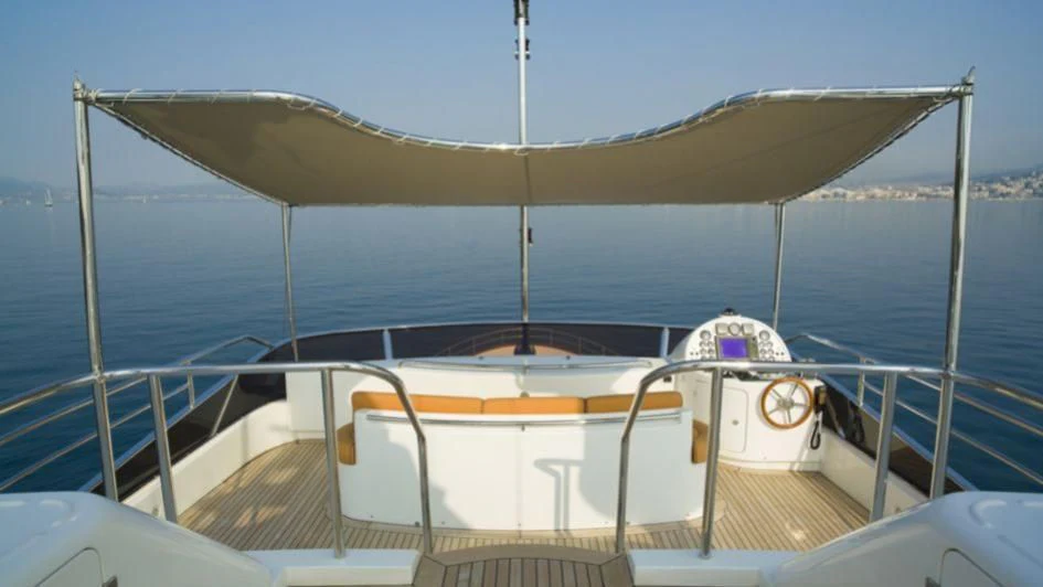 a boat on the water aboard QUID PRO QUO Yacht for Sale
